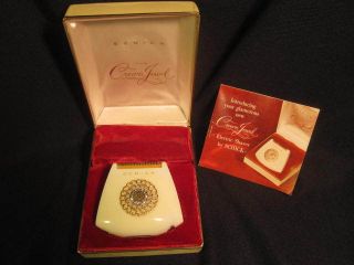 Ladies SCHICK Crown Jewel #100 Rhinestones Electric Shaver Razor & Box