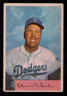 1954 Bowman Baseball 170 Duke Snider Brooklyn Dodgers