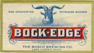 Bosch Brewing Bock Beer Label T Shirt Lake Linden Mich