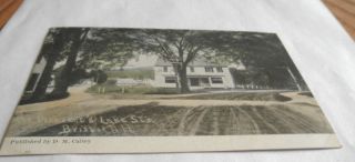 Bristol NH COR Pleasant Lake St Vintage Postcard