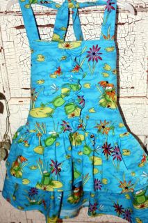 Pageant OOC Custom Boutique FROG SUMMER FUN Halter Style Ruffle Dress