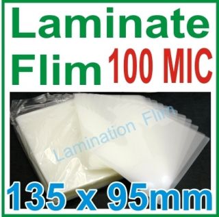Fuji Laminate Film 95x135mm 100MIC Laminating Pouch