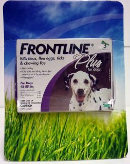Merial Frontline Plus for Dogs 45 88 lb 3 Applicators Two Packs