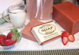 Strawberry for Problem Skin Handmade Soap Acne Eczema