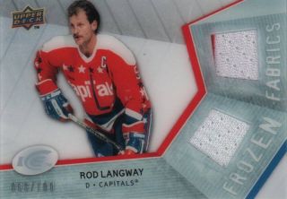 2008 09 UD Ice Frozen Fabric Rod Langway 68 100 FF LW