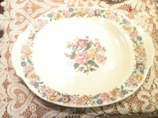 Vintage Salem China Lansdowne Floral Roses Platter Great Condition