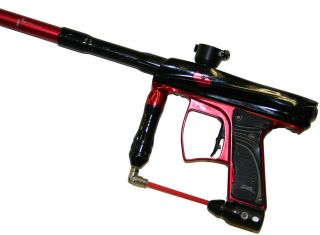 Used Macdev Droid Paintball Gun Marker Black with Red Parts