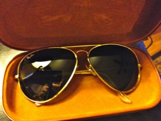 Rayban Large Metal Aviator Sunglasses L2846 62 mm Gold Perfection