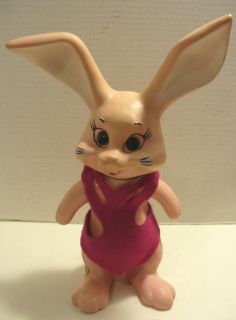 1969 Roy Des of FLA Plastic Pink Bunny Bank