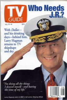 TV Guide July 10 1993 Dallas Larry Hagman NY EDT