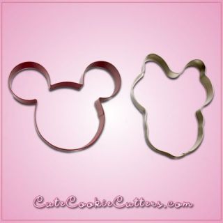 Large Mickey and Minnie Mouse Cookie Cutters