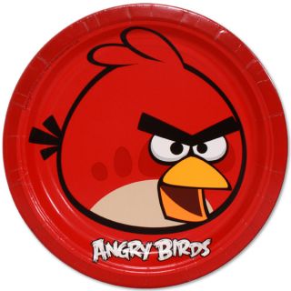 Angry Birds Large Plates Birthday Party Supplies Tableware