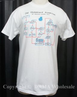 Authentic The Big Bang Theory Friendship Algorithm Slim T Shirt s M L