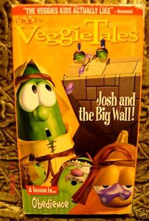 VeggieTales Josh and The Big Wall VHS Christian Video We SHIP Unlimted