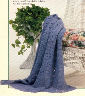 Easy Lap Robe Afghan Crochet Pattern Instructions