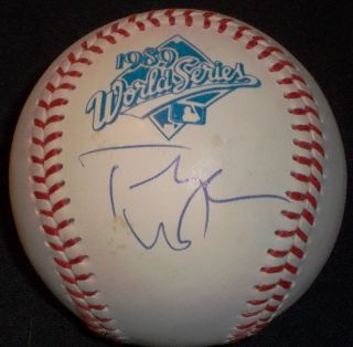 Tony LaRussa Signed 1989 Official World Series Baseball Oakland As