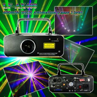 Disco DJ Equipment 400mW RGB Animation Cartoon Laser Light Stage Show