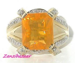 Laura Ramsey 14k Gold Emerald Cut Opal Diamond Ring