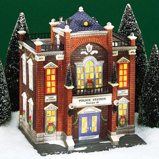 Dept 56 Christmas in The City Precinct 25 Police Station New in Box