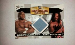 WWE 2006 Ringside Relic Bobby Lashley vs Booker T Event Used Mat