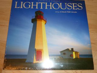 Lighthouses Wall Calendar 16 Month Laurence Parent Maine Rhode Island
