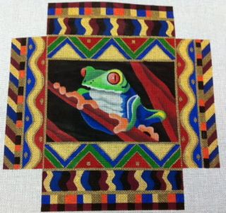 Amanda Lawford Frog Canvas 13M 14X14