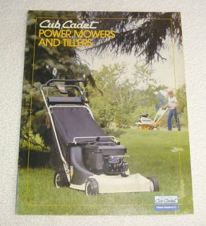 Cub Cadet Mower Tiller Lawn Garden Sales Brochure
