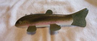 Lawrence Bethel Ice Spearing Decoy Lure N Mint Item 04 Wood Tail