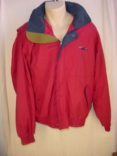 Gear for Sports Mens Red Coat Jacket Customized for Team Leer Size M
