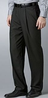 New $80 J Ferrar Pleated Black Dress Pants 36x29