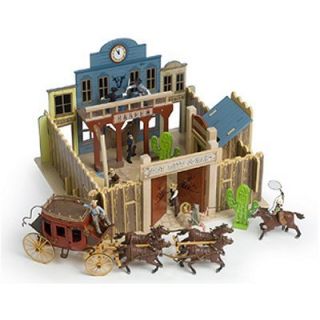 Papo Le Toy Van Wooden Set Fort Rattlesnake Western Saloon TV222