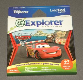 Cars 2 Leap Frog Pad LeapPad 2 Leapster Explorer Math Game Games New