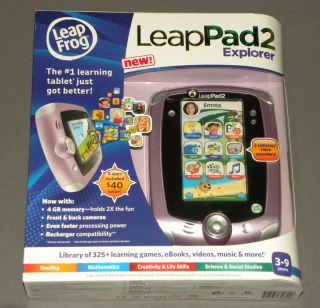 Leap Frog Leap Pad LeapPad 2 Explorer Pink Girls Tablet 4 GB 2 Cameras