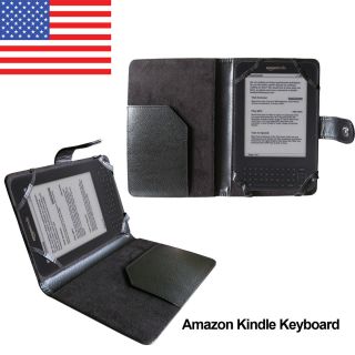 New Black PU Leather Case Cover for  Kindle 3 Kindle Keyboard