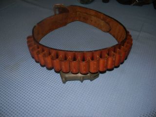 Leather Cowboy Shell Holder Belt