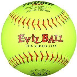11 Y Evil Sports 11 inch Leather Softball ASA Approved 44 375
