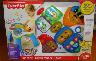 Fisher Price Laugh Learn Fun Musical Table Activity Center New