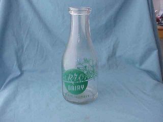 Leckrone Dairy – Salem Illinois One Quart Milk Bottle