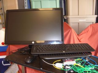 HP 2311X WLED, LED Flat Screen Computer Monitor Screen Keyboard and