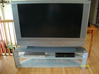 Black Silver Sony 50 LCD TV with HDTV