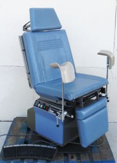 Power Exam Table Chair Swivel Base Leg Holders Knee Crutches