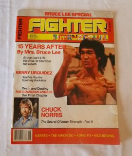 Fighter International Bruce Lee Special Chuck Norris August 1988