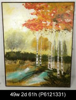 Signed Lee Reynolds Autumn Landscape Painting P6121331 N