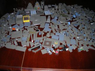 600 Piece Lot Dark Gray Grey Lego Pieces Bricks Tiles etc Legos