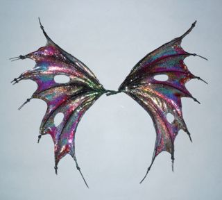 OOAK Gothic Bat Fairy Art Wings for OOAK Dolls by Linda Steele FW58