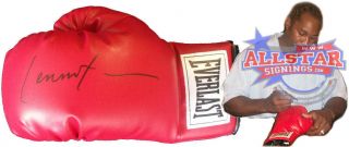 Lennox Lewis Signed Everlast Boxing Glove Proof Tyson