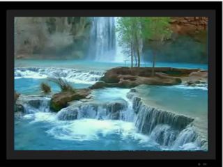 Digital Picture Photo Frame Waterfalls 1 Movie SD Card