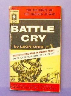 Battle Cry by Leon Uris Marines at War Bantam F1279