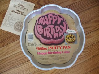 WILTON HAPPY BIRTHDAY CAKE PAN CrAzY BuBbLe Letters INSERT free ship
