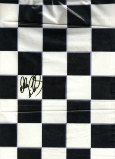 Autographed Dale Earnhardt SR Checkered Flag